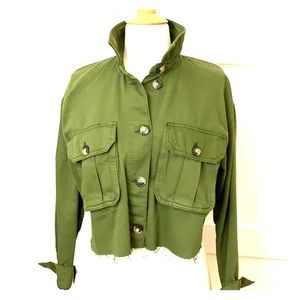 Cropped jacket by Topshop